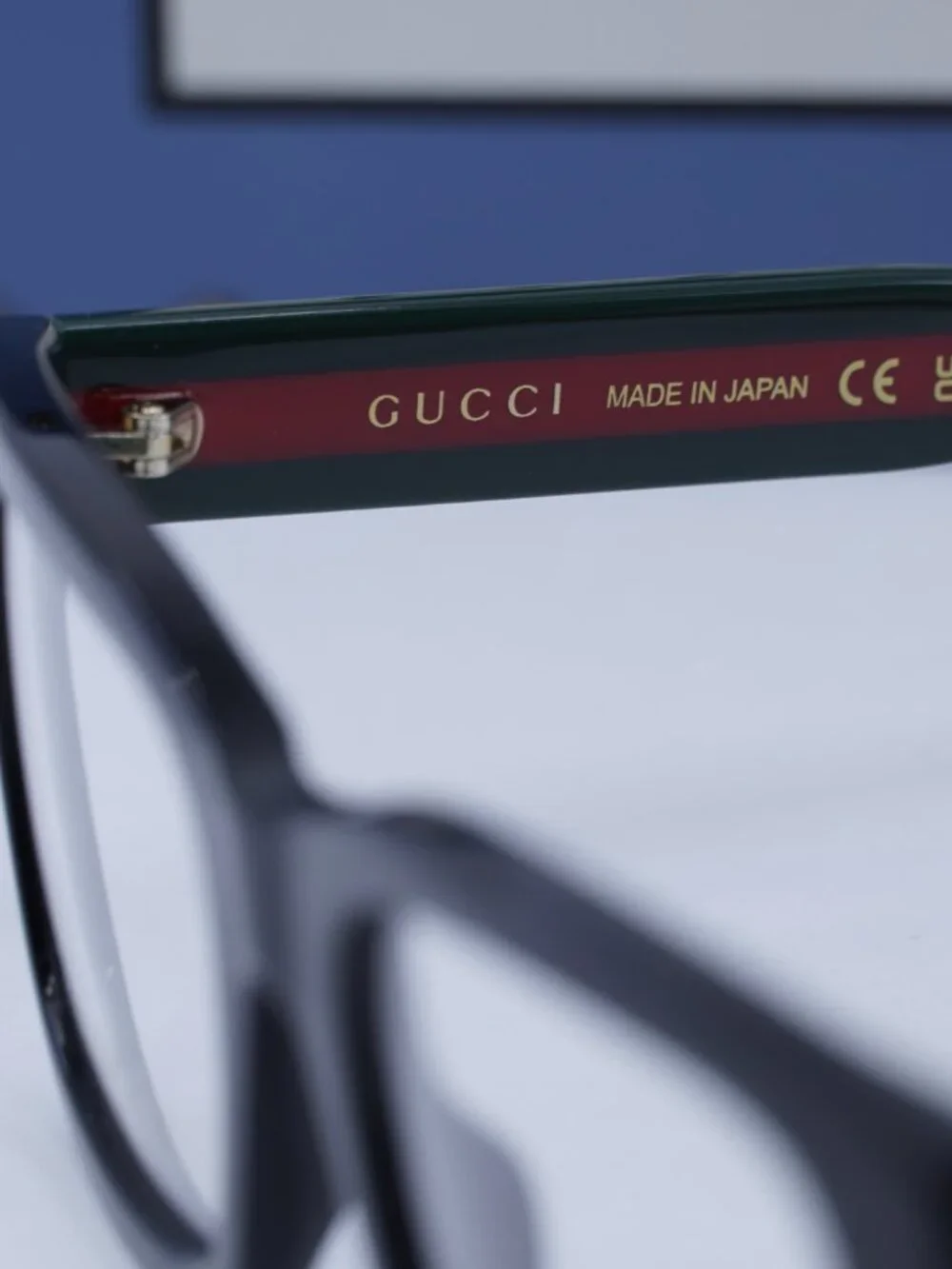 Gucci GG1865O 004 Square Eyeglasses – Black/Green/Red 52mm